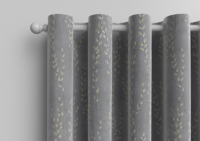 Willow Field, Stone Grey - Made to Measure Curtains - Image 12